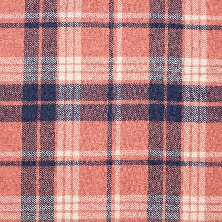Uniqlo Flannel Regular Fit Checked (Regular Collar) Kosele Panske Ruzove | NTYLXE-136