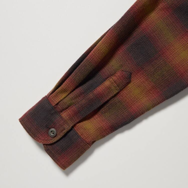 Uniqlo Flannel Regular Fit Checked (Regular Collar) Kosele Panske Žlté | OFDQGJ-607