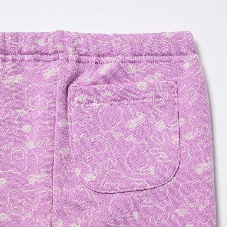 Uniqlo Fleece Cat Print Leginy Pre Babatka Ruzove | KZEOBF-185