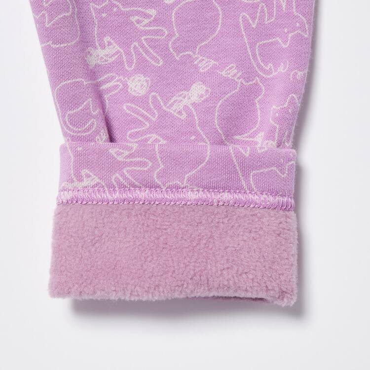 Uniqlo Fleece Cat Print Leginy Pre Babatka Ruzove | KZEOBF-185