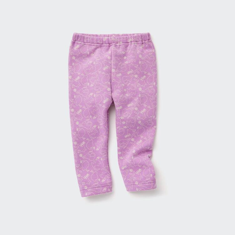 Uniqlo Fleece Cat Print Leginy Pre Babatka Ruzove | KZEOBF-185