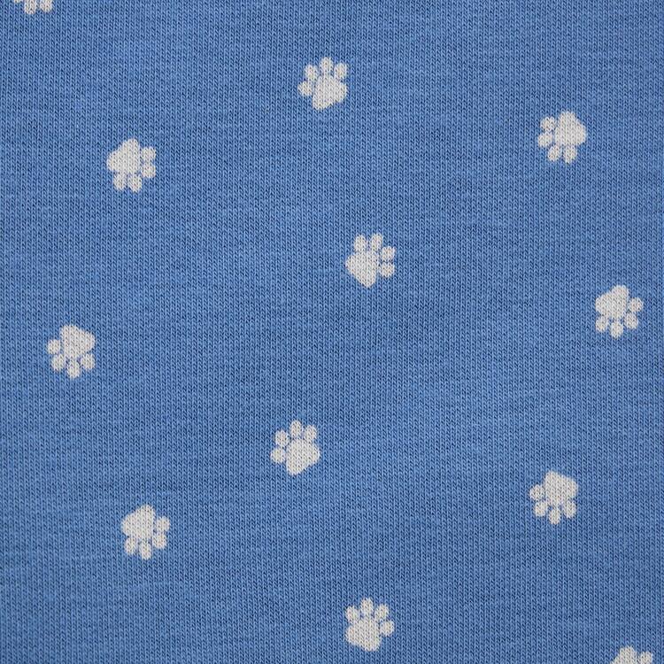 Uniqlo Fleece Footprint Leginy Pre Babatka Modre | MSZUKL-872