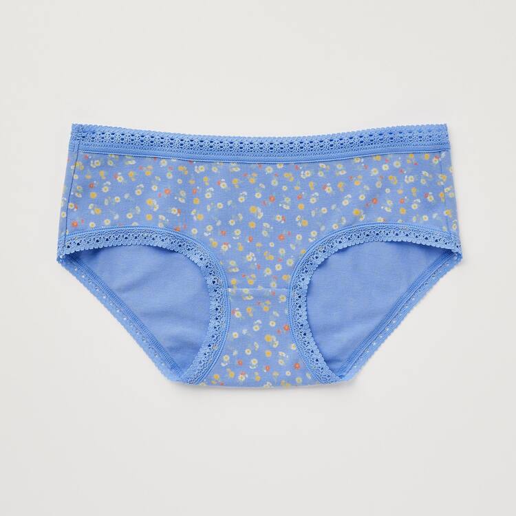 Uniqlo Flower Print Hiphugger Spodne Pradlo Damske Modre | GHFQUT-962