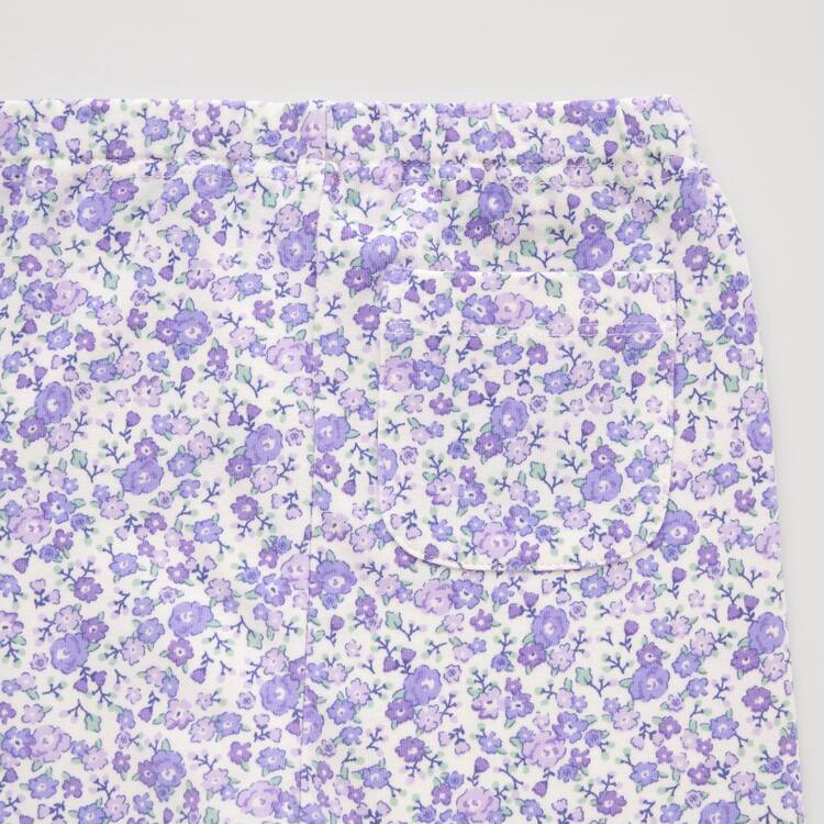 Uniqlo Flower Print Leginy Pre Babatka Nachový | APILZB-209