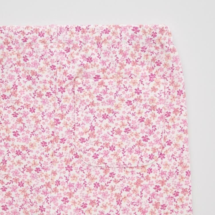 Uniqlo Flower Print Leginy Pre Babatka Ruzove | UPIOYT-851