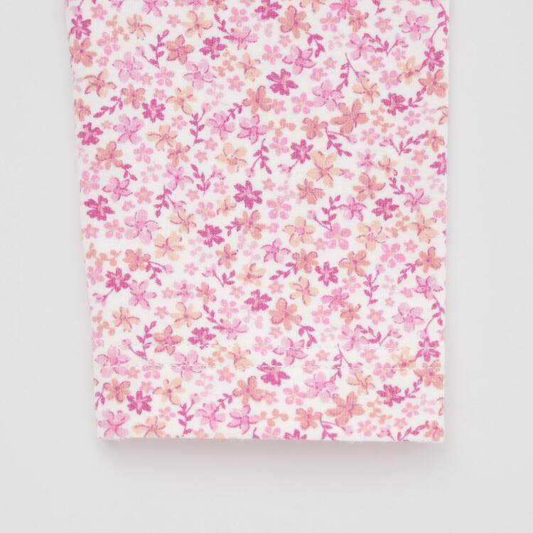 Uniqlo Flower Print Leginy Pre Babatka Ruzove | UPIOYT-851