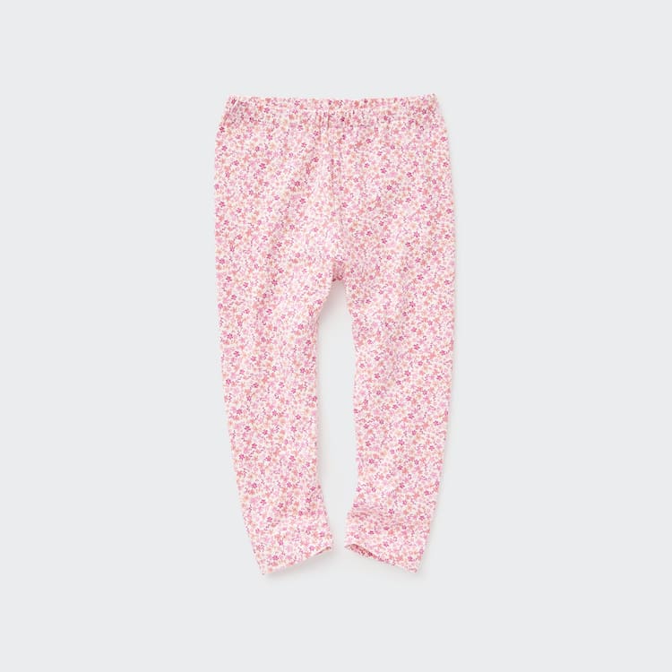Uniqlo Flower Print Leginy Pre Babatka Ruzove | UPIOYT-851