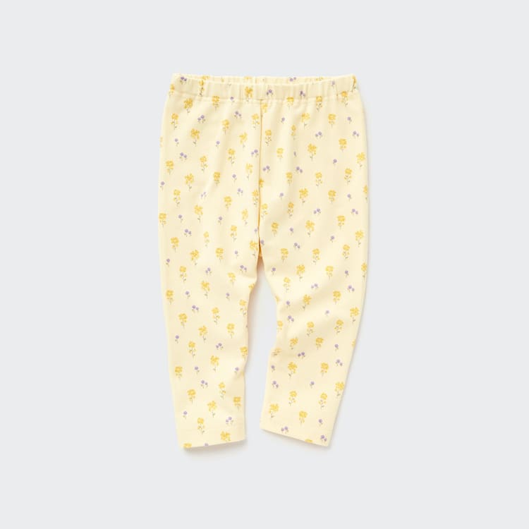 Uniqlo Flower Print Leginy Pre Babatka Žlté | DIMYKC-740