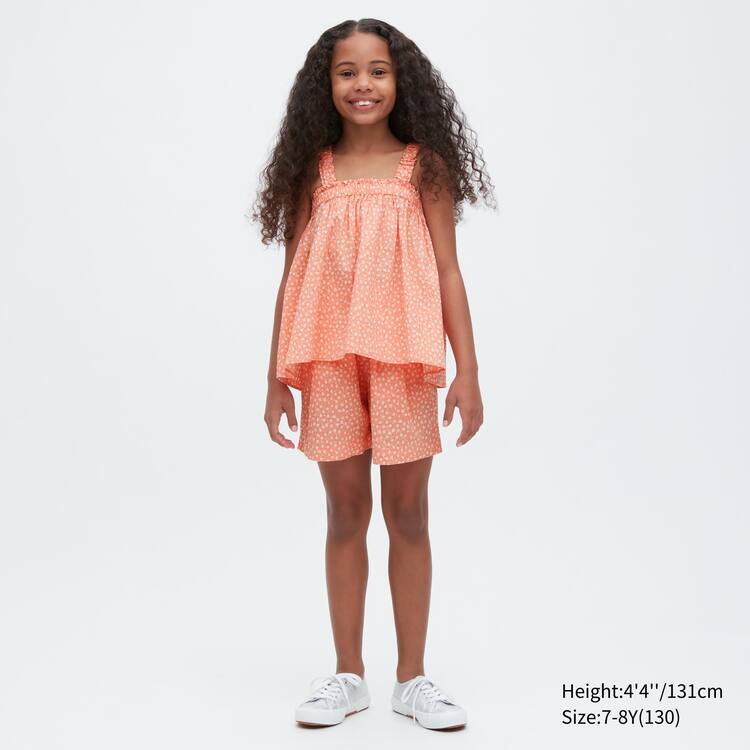 Uniqlo Gathered Camisole Kosele Detske Svetlo Oranžové | GXCEKD-658