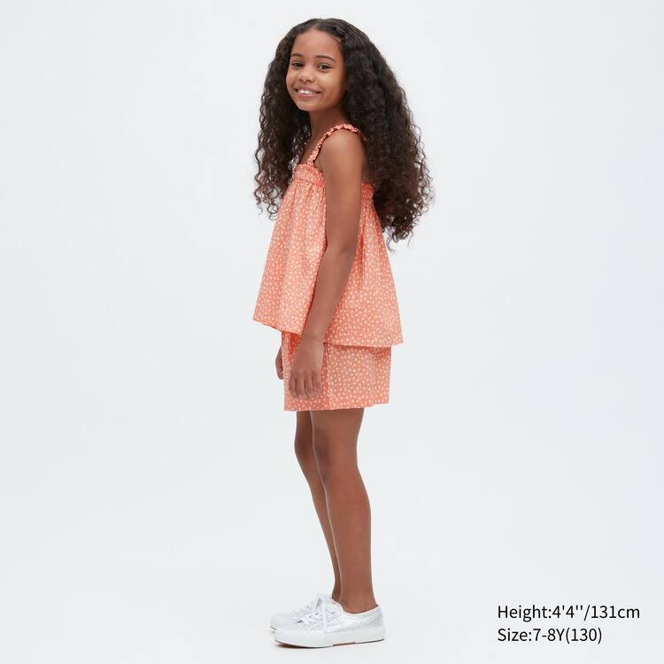 Uniqlo Gathered Camisole Kosele Detske Svetlo Oranžové | GXCEKD-658