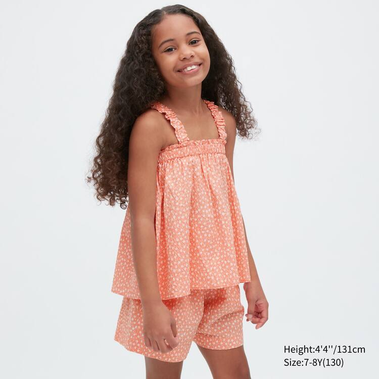 Uniqlo Gathered Camisole Kosele Detske Svetlo Oranžové | GXCEKD-658