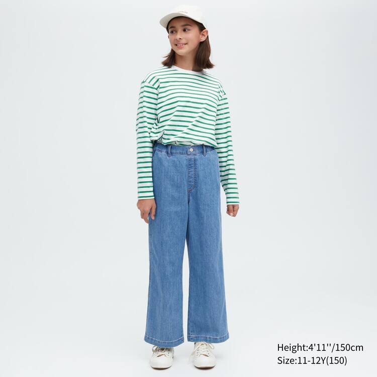 Uniqlo Girlsgy Džínsy Detske Modre | FNZIXL-073