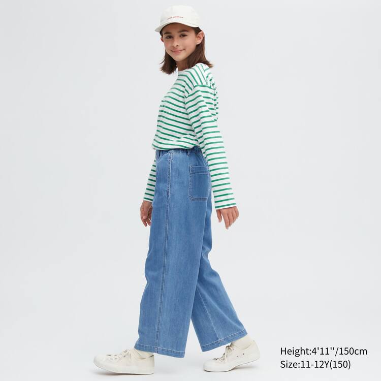 Uniqlo Girlsgy Džínsy Detske Modre | FNZIXL-073