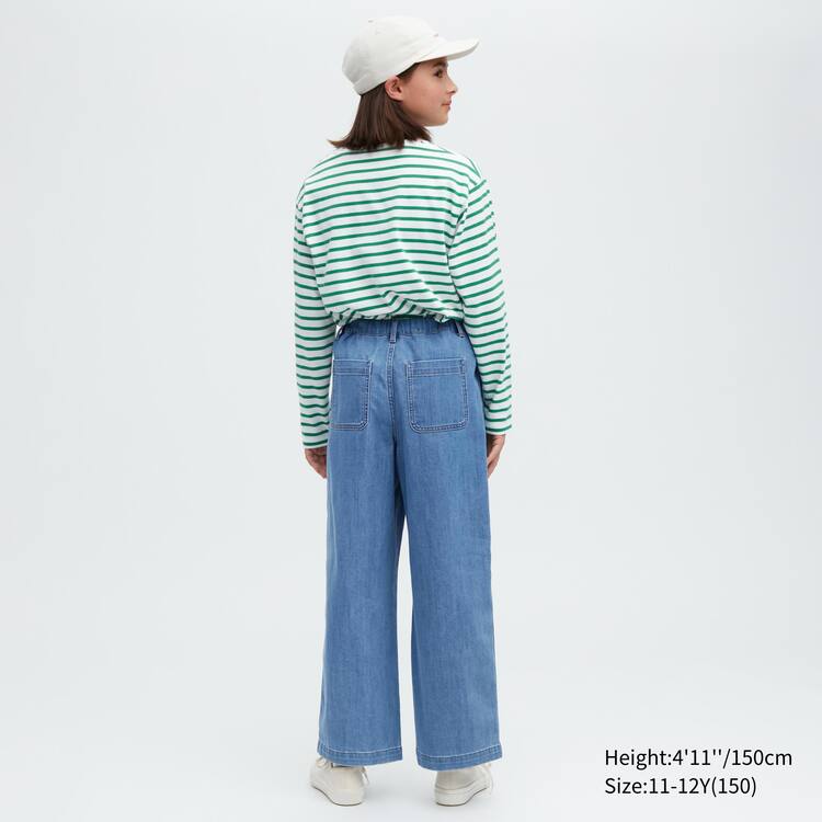 Uniqlo Girlsgy Džínsy Detske Modre | FNZIXL-073
