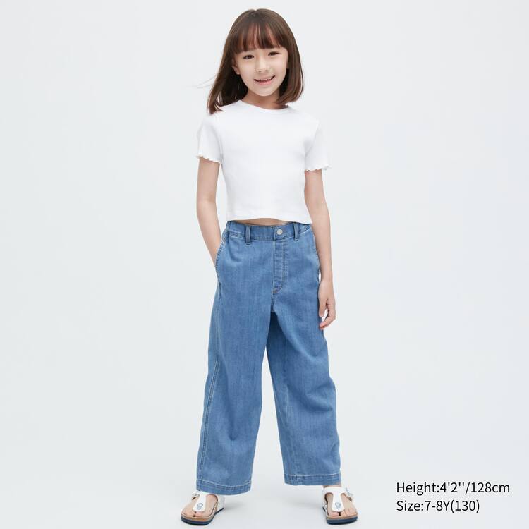 Uniqlo Girlsgy Džínsy Detske Modre | FNZIXL-073