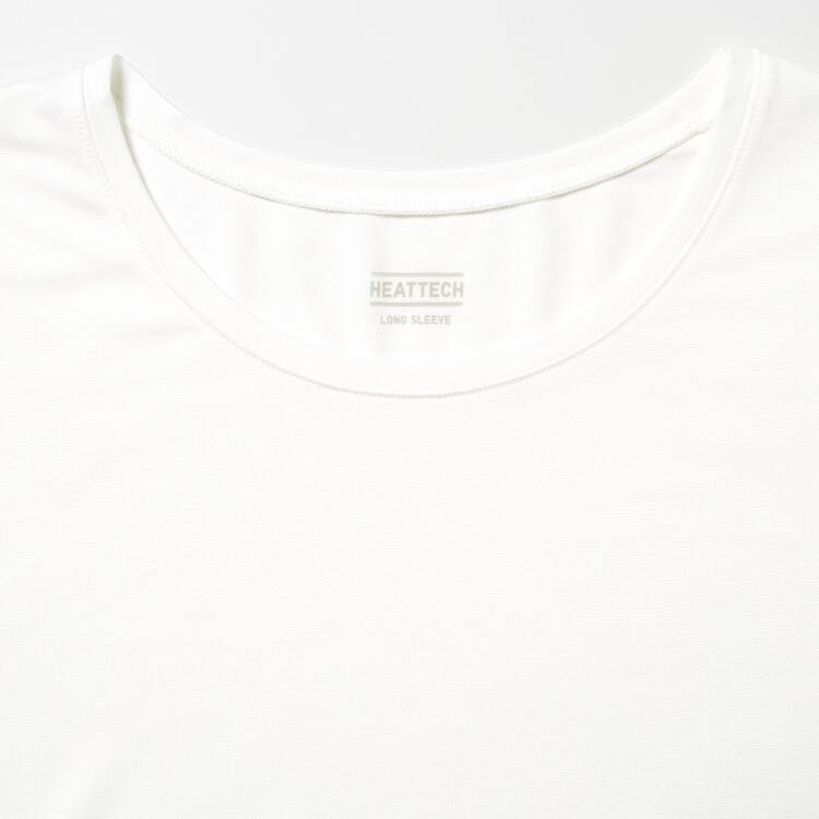 Uniqlo Heattech Crew Neck Long Sleeved Thermal Topy Damske Biele | RUBLQJ-893