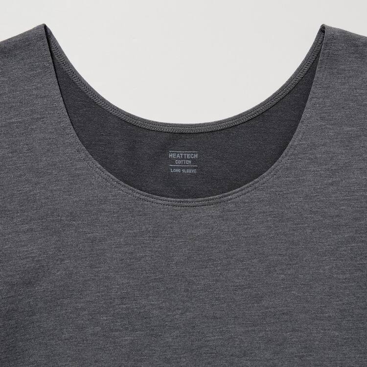 Uniqlo Heattech Extra Warm Bavlnene Scoop Neck Long Sleeved Thermal Topy Damske Tmavo Siva | NETBCV-154