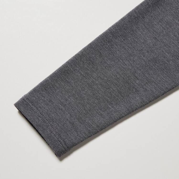 Uniqlo Heattech Extra Warm Bavlnene Scoop Neck Long Sleeved Thermal Topy Damske Tmavo Siva | NETBCV-154