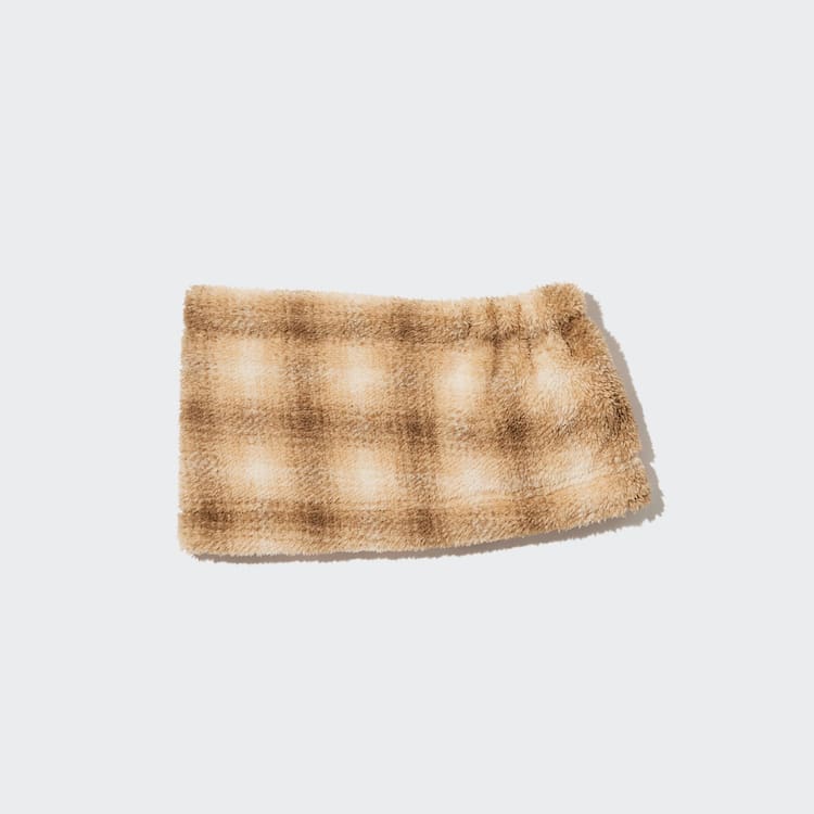 Uniqlo Heattech Fleece Printed Neck Warmer Satky Detske Béžové | XCZUDS-106