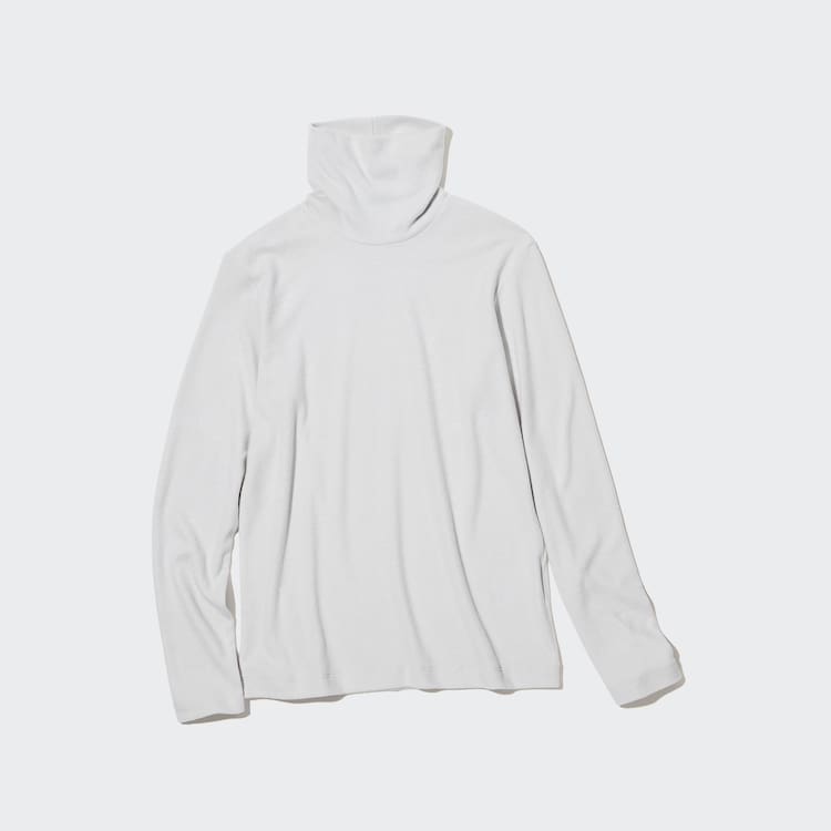 Uniqlo Heattech Fleece Turtleneck Long Sleeved Thermal Loungewear Damske Svetlo Siva | SKRJVA-817