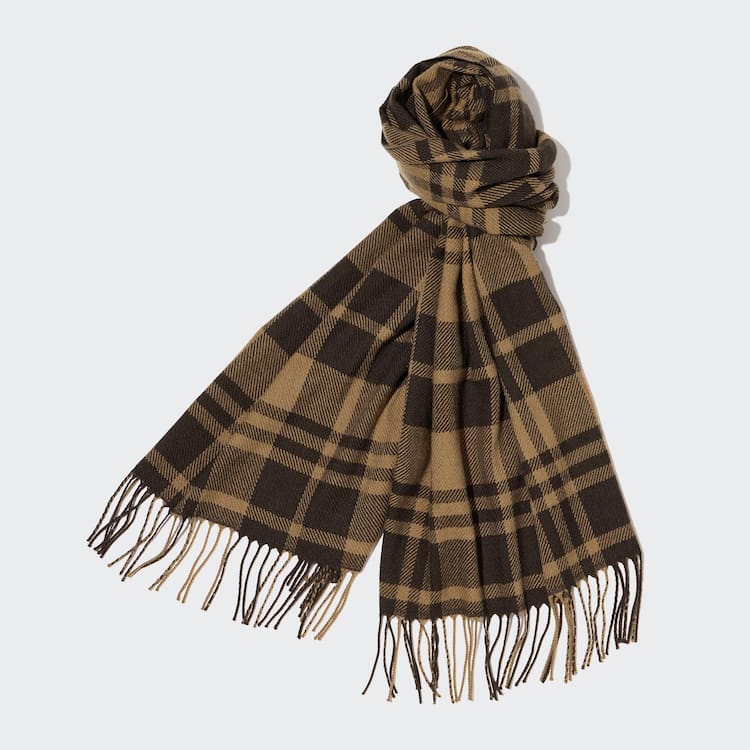 Uniqlo Heattech Patterned Satky Panske Hnede | IMWVLC-146