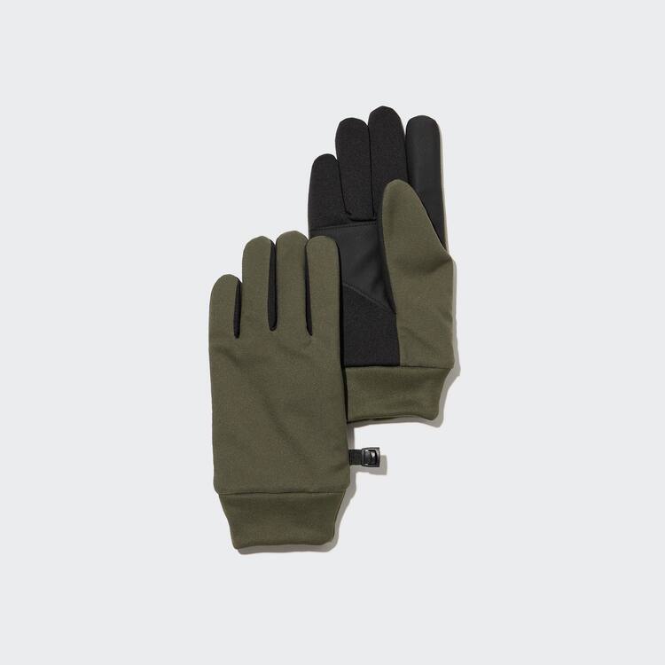 Uniqlo Heattech Podsite Touchscreen Thermal Gloves Rukavice Detske Olivovo Zelená | WHYGQZ-518