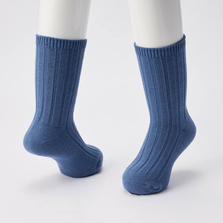Uniqlo Heattech Rebrovaný (Two Pairs) Ponozky Detske Modre Siva | COYXTK-183