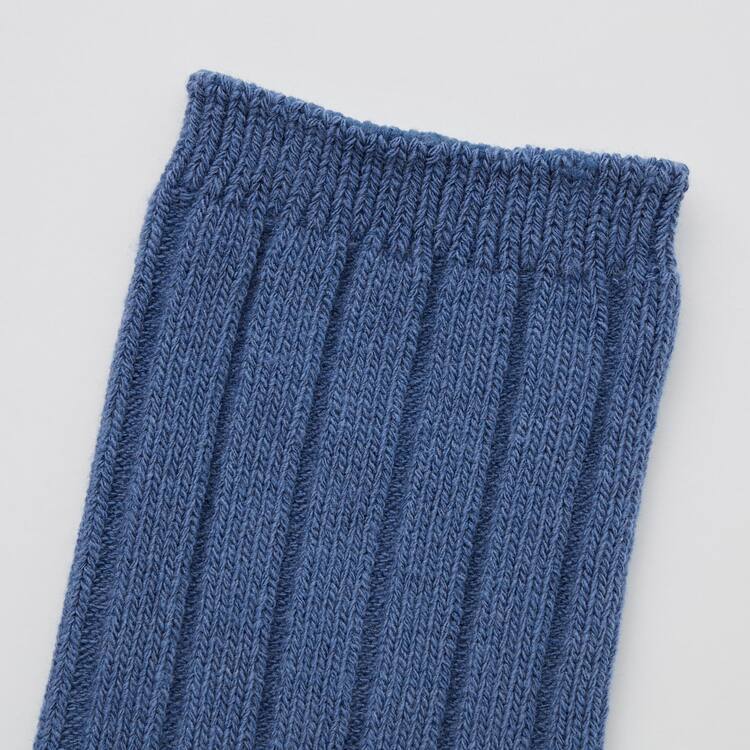 Uniqlo Heattech Rebrovaný (Two Pairs) Ponozky Detske Modre Siva | COYXTK-183