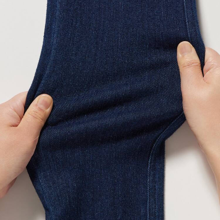 Uniqlo Heattech Ultra Stretch High Rise Denim Thermal Nohavice Damske Modre | YIZDBA-985
