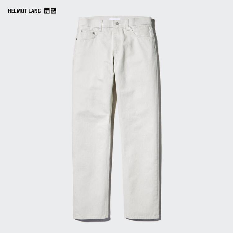 Uniqlo Helmut Lang Klasické Cut Džínsy Panske Biele | PUBXHD-869