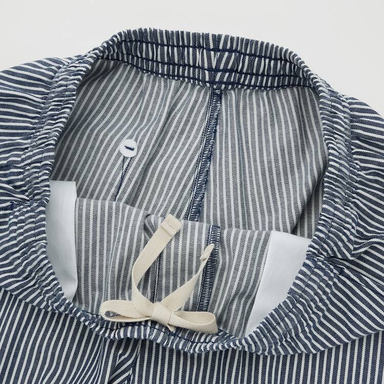 Uniqlo Hickory Easy Relaxed Ankle Length Nohavice Panske Modre | TOMJSP-345