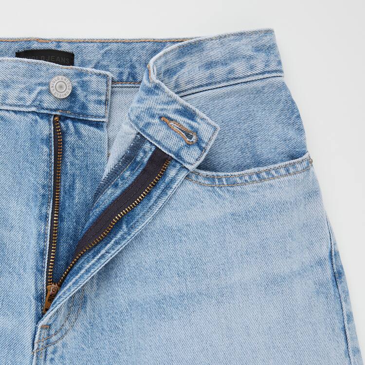 Uniqlo High Rise Rovno Leg Distressed Džínsy Damske Modre | QSCUPW-062