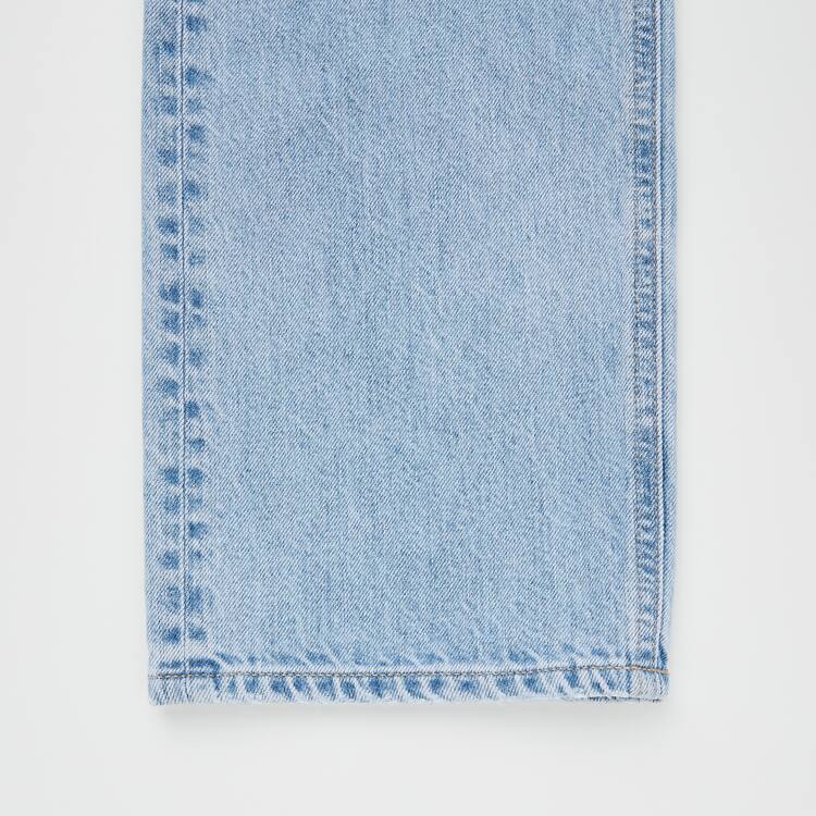 Uniqlo High Rise Rovno Leg Distressed Džínsy Damske Modre | QSCUPW-062
