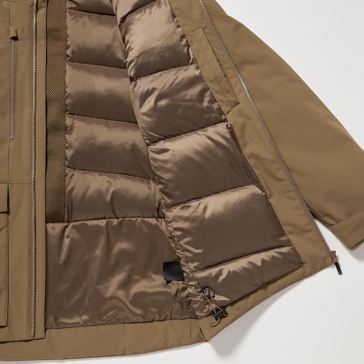 Uniqlo Hybrid Down 3d Cut Parka Panske Hnede | DGMKNY-806