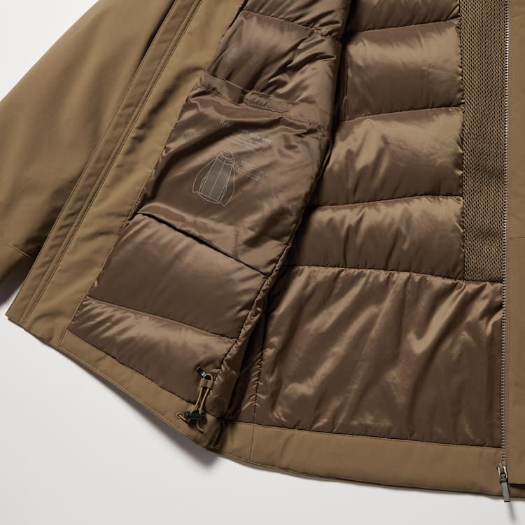 Uniqlo Hybrid Down 3d Cut Parka Panske Hnede | DGMKNY-806