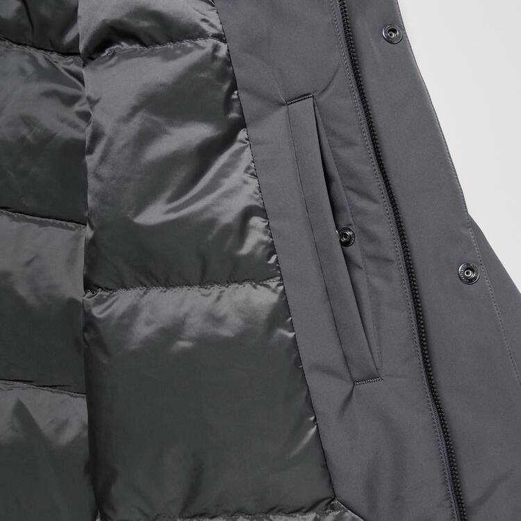 Uniqlo Hybrid Down Kabáty Panske Siva | NXPIFG-547