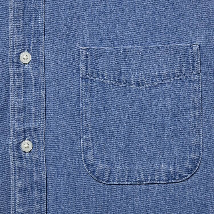 Uniqlo Indigo Denim Regular Fit (Regular Collar) Kosele Panske Modre | ECWVSO-398