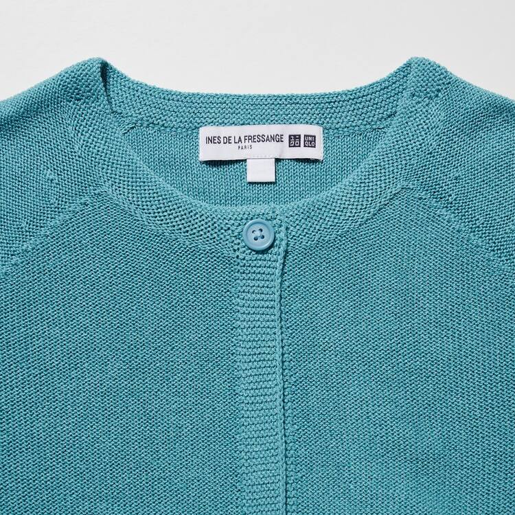 Uniqlo Ines De La Fressange 3d Knit Seamless Kardigán Damske Modre | PHFJER-482