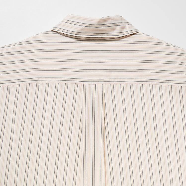 Uniqlo Ines De La Fressange Bavlnene Silk Blend Oversized Long Sleeved Kosele Damske Béžové | PBOGEK-981