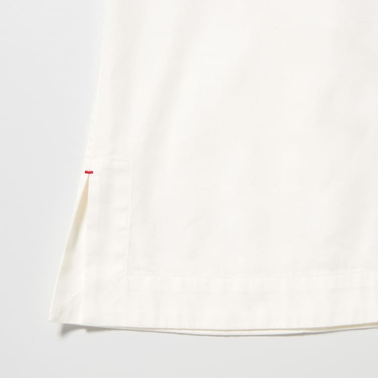 Uniqlo Ines De La Fressange Bavlnene Twill V Neck 3/4 Sleeved Kosele Damske Biele | ZDUMXP-085