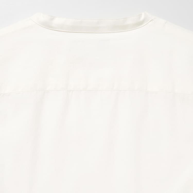 Uniqlo Ines De La Fressange Bavlnene Twill V Neck 3/4 Sleeved Kosele Damske Biele | ZDUMXP-085