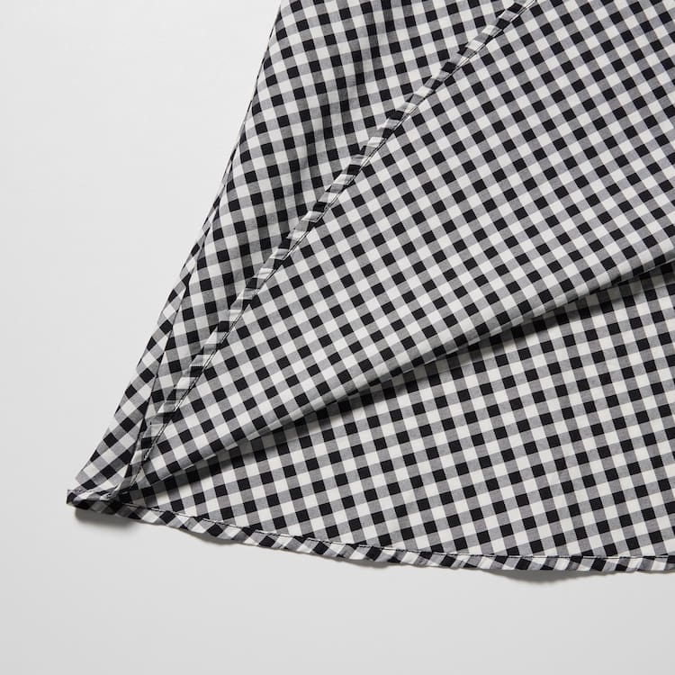 Uniqlo Ines De La Fressange Bavlnene V Neck Bez Rukavov Saty Damske Biele Čierne | EMKQPR-068