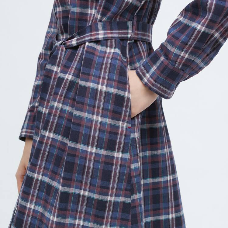 Uniqlo Ines De La Fressange Linen Bavlnene Blended Saty Damske Modre | HDRXTL-035