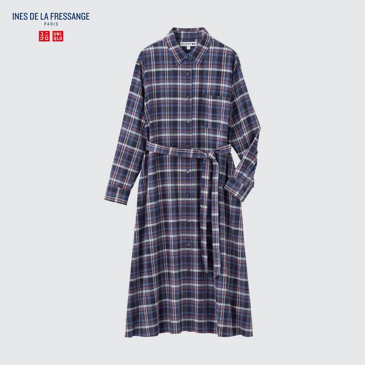 Uniqlo Ines De La Fressange Linen Bavlnene Blended Saty Damske Modre | HDRXTL-035