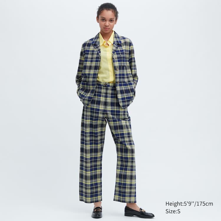 Uniqlo Ines De La Fressange Linen Bavlnene Blend Coverall Bundy Damske Modre | HLJPTC-609