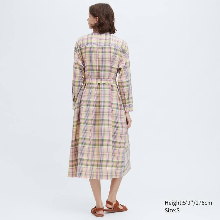 Uniqlo Ines De La Fressange Linen Bavlnene Blended Saty Damske Ruzove | UJCFDB-984