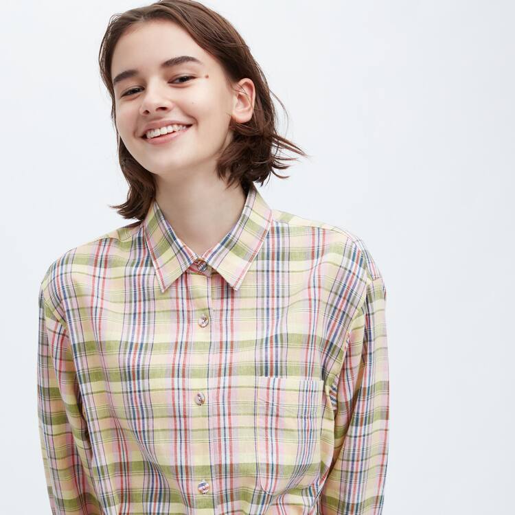 Uniqlo Ines De La Fressange Linen Bavlnene Blended Saty Damske Ruzove | UJCFDB-984