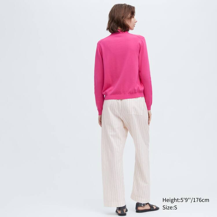 Uniqlo Ines De La Fressange Pletené Polo Kardigán Damske Ruzove | GVYCSA-432