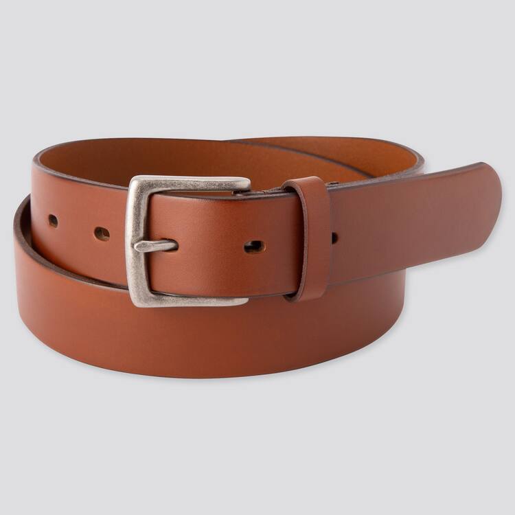 Uniqlo Italian Kozene Opasky Panske Hnede | QVJUFY-439