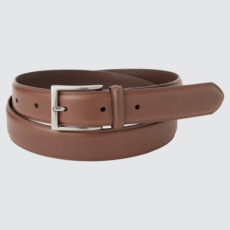 Uniqlo Italian Kozene Stitched (2021 Season) Opasky Panske Hnede | QEJUZW-679